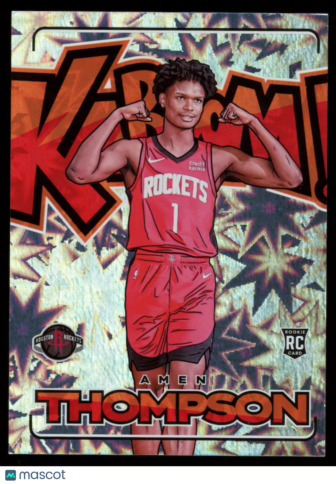AMEN THOMPSON 2023-24 Panini Crown Royale Kaboom Rookie SSP #25 Rockets