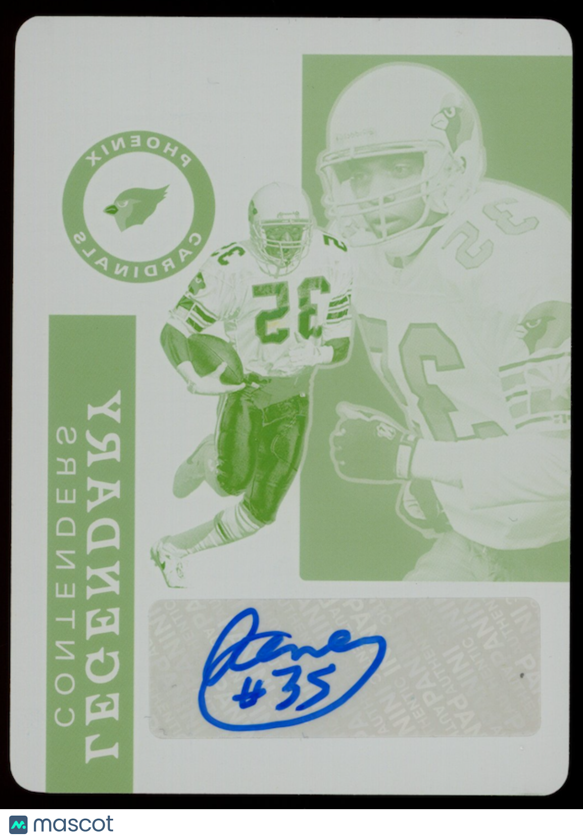 AENEAS WILLIAMS 2019 Panini Contenders Optic Auto Printing Plate 1/1 #LC-AW