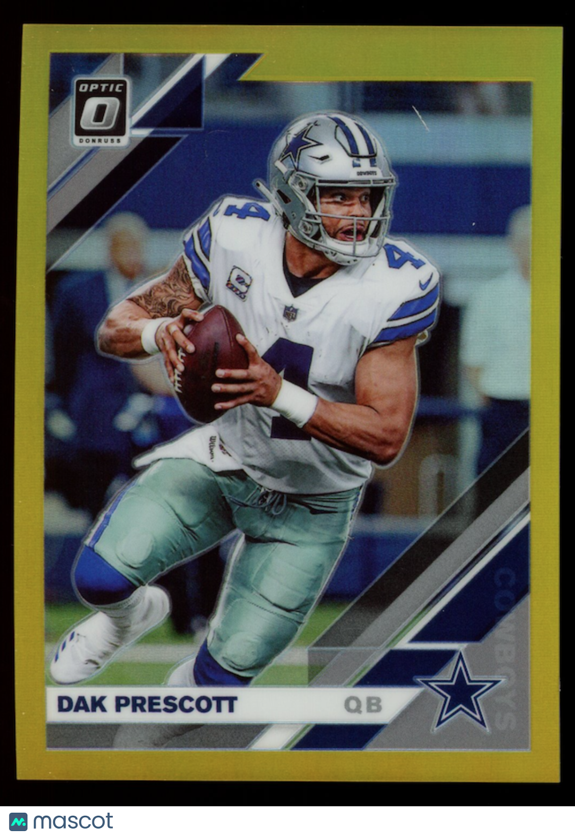 DAK PRESCOTT 2019 Panini Donruss Optic Gold Prizm /10 #27 Cowboys