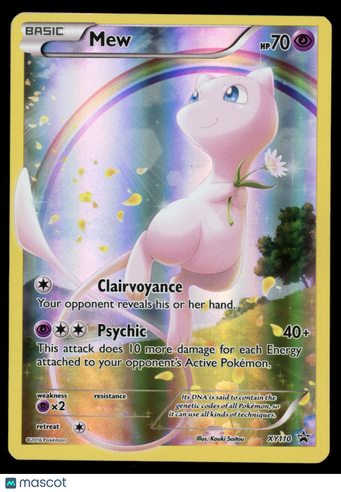 MEW 2016 Pokemon XY Black Star Promo #XY110