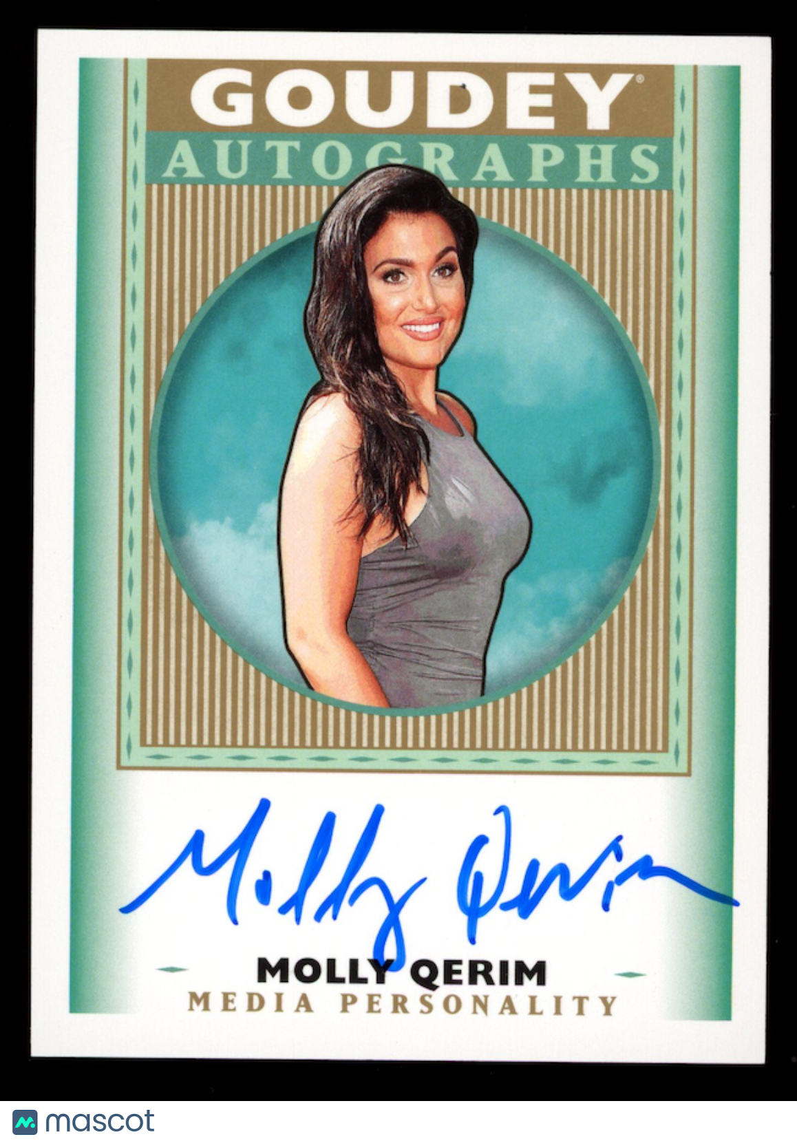 MOLLY QERIUM 2019 Upper Deck Goodwin Champions Goudey Auto #GA-MQ First Take