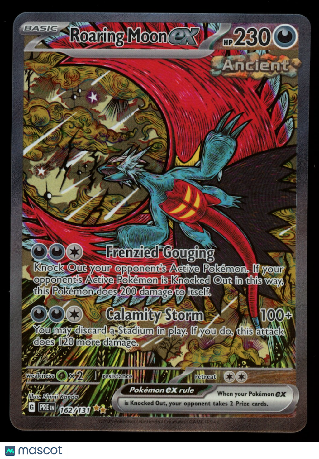 ROARING MOON EX Pokemon Prismatic Evolutions Special Illustration Rare #162/131