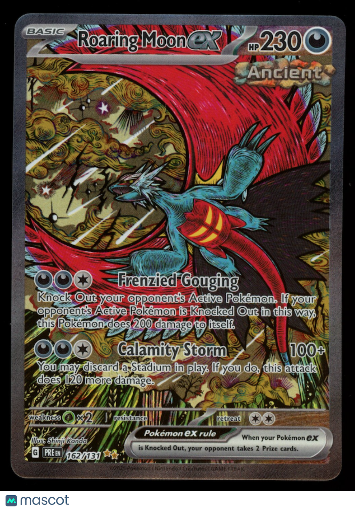 ROARING MOON EX Pokemon Prismatic Evolutions Special Illustration Rare #162/131