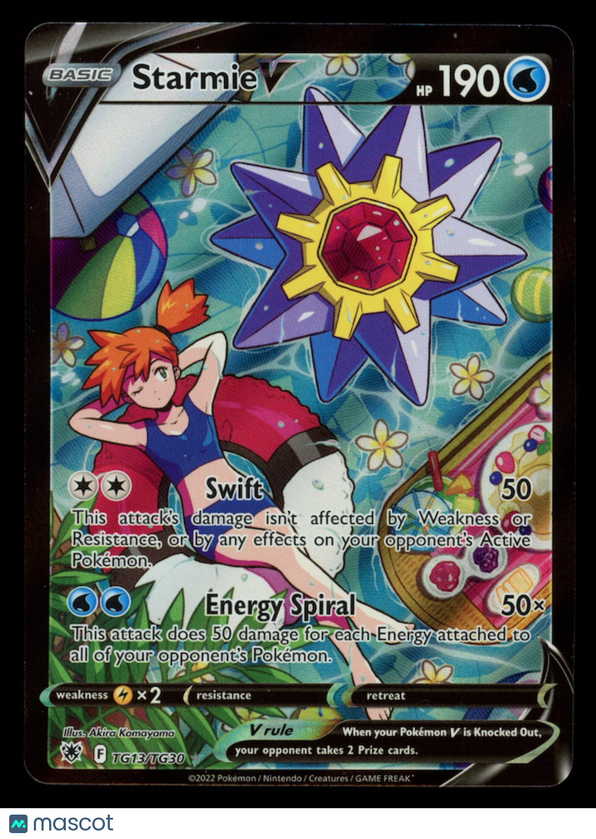 STARMIE V 2022 Pokemon Astral Radiance Ultra Rare Trainer Gallery #TG13/TG30