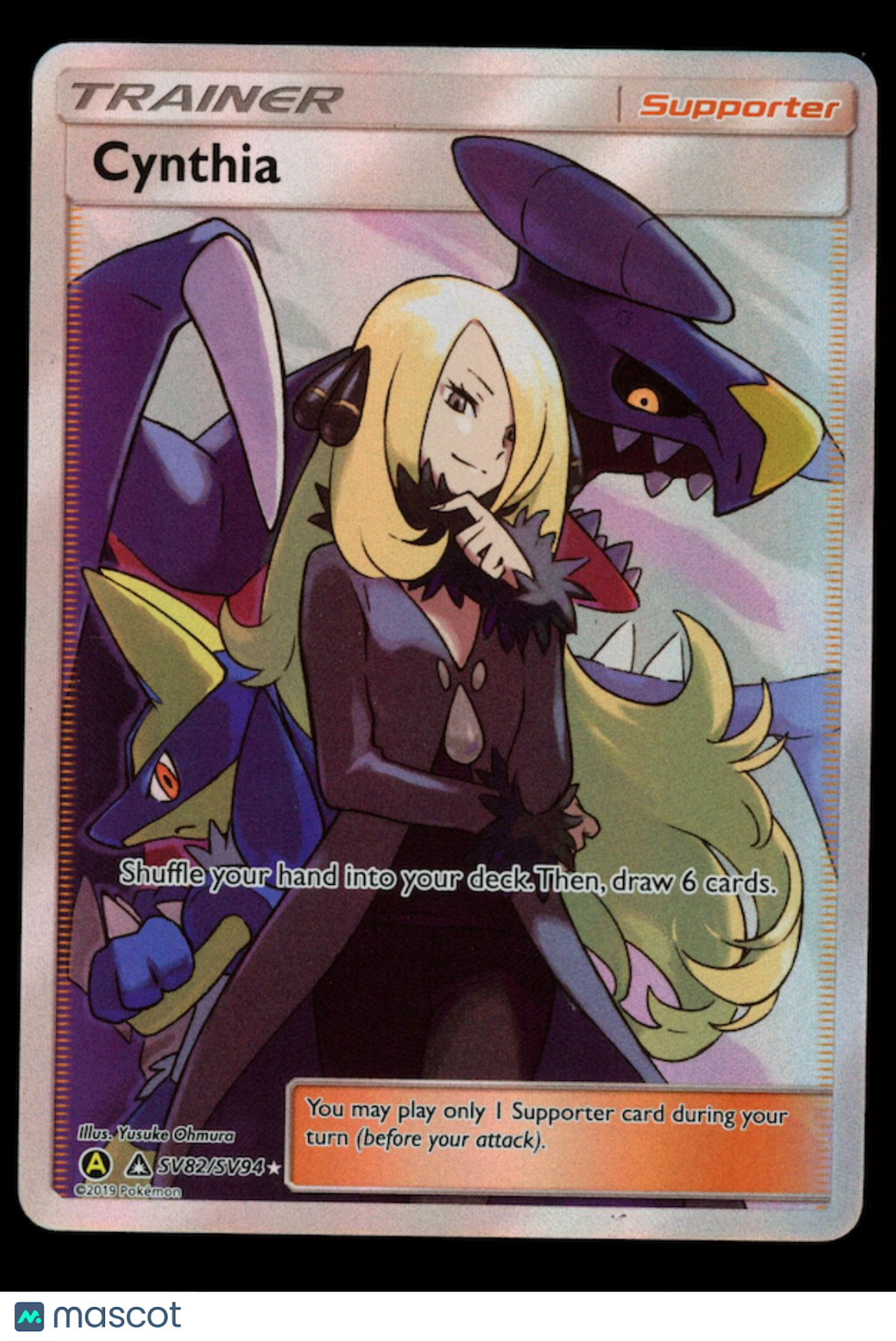 CYNTHIA 2019 Pokemon Hidden Fates Shiny Vault Holo Rare #SV82/SV94