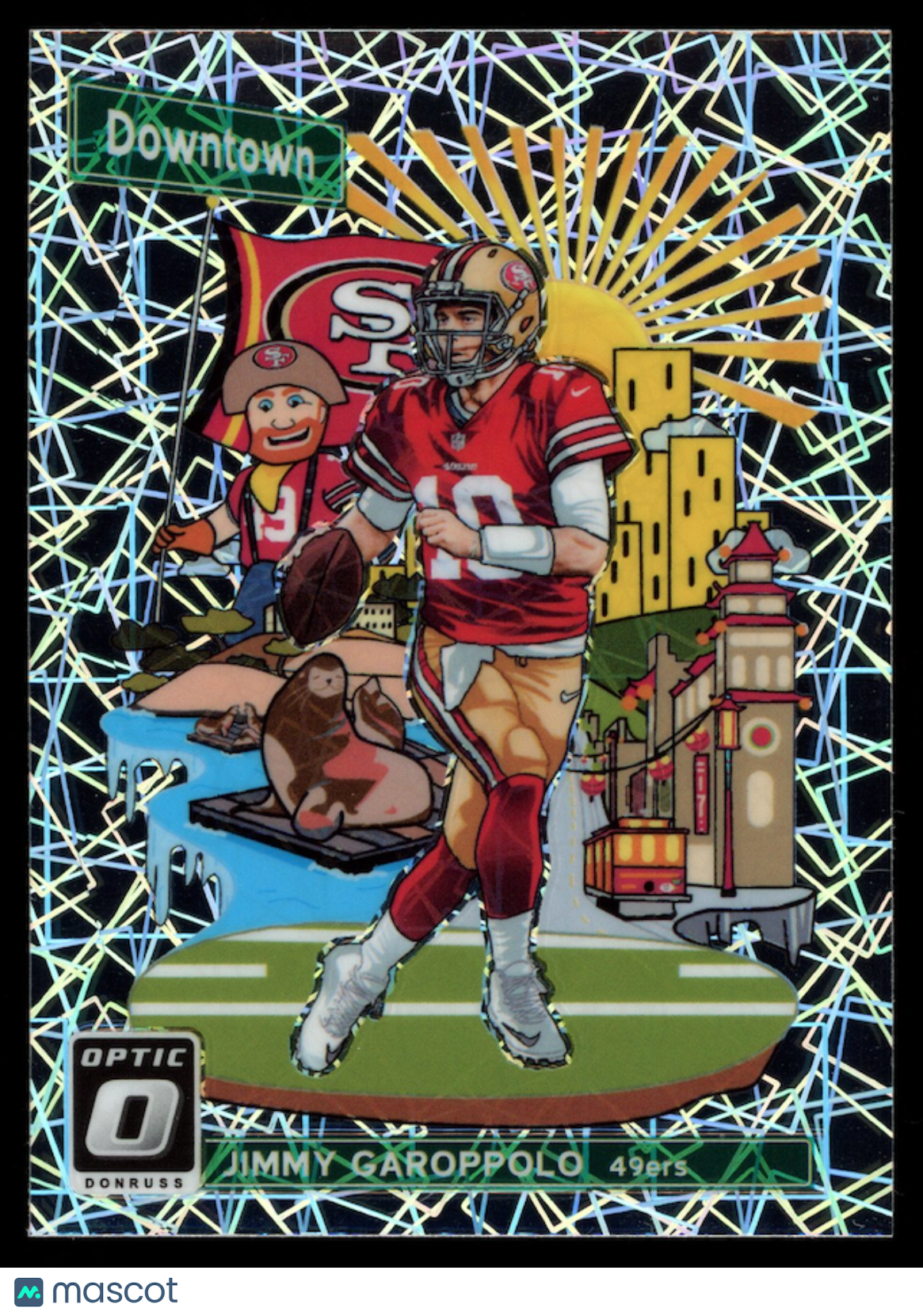 JIMMY GAROPPOLO 2018 Panini Donruss Optic Downtown Case Hit SSP #DT-8 49ers