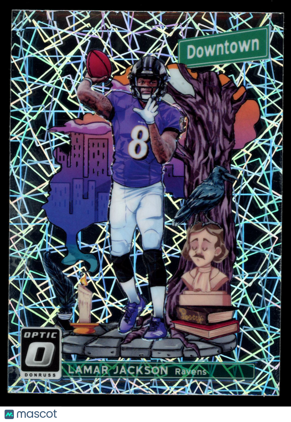 LAMAR JACKSON 2018 Panini Donruss Optic Downtown Rookie Case Hit SSP #DT-16