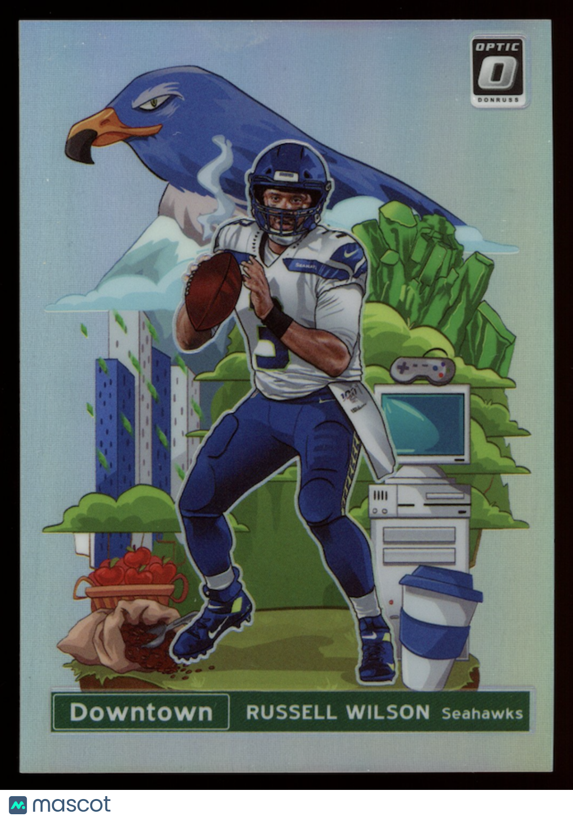 RUSSELL WILSON 2020 Panini Donruss Optic Downtown Case Hit SSP #DT-7 Seahawks