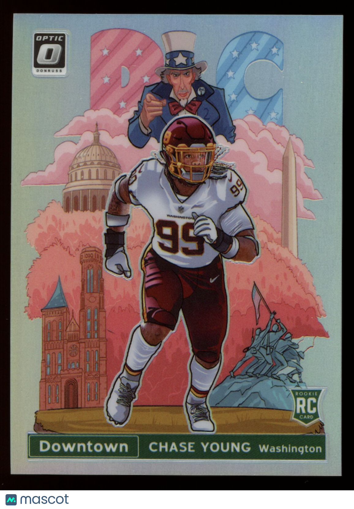 CHASE YOUNG 2020 Panini Donruss Optic Rookie Downtown Case Hit SSP #DT-33