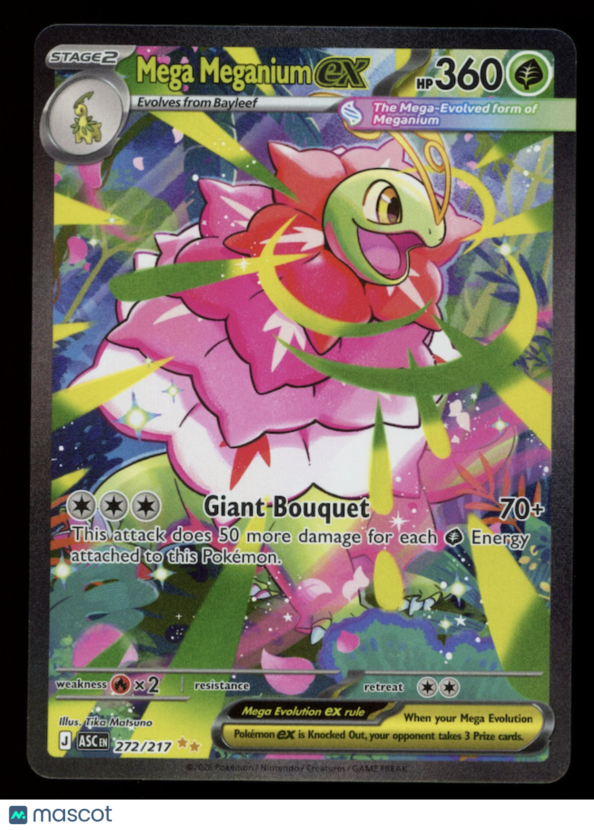 MEGA MEGANIUM EX 2026 ME Ascended Heroes #272/217 Special Illustration Rare