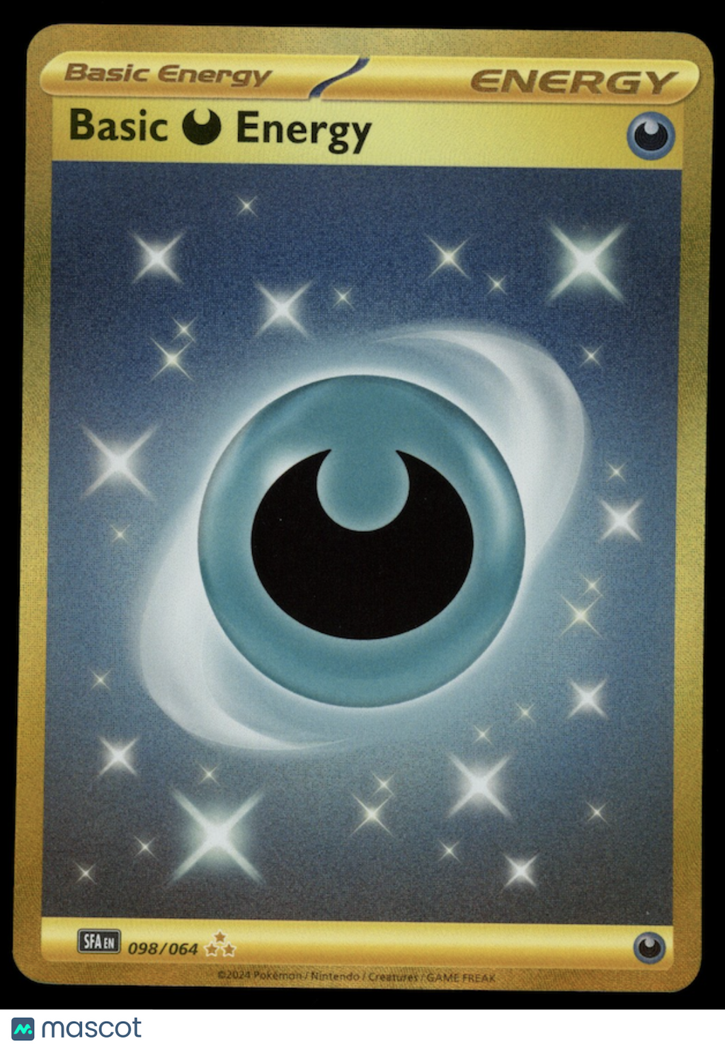 BASIC DARKNESS ENERGY GOLD 2024 Pokemon Shrouded Fable Hyper Rare #098/064