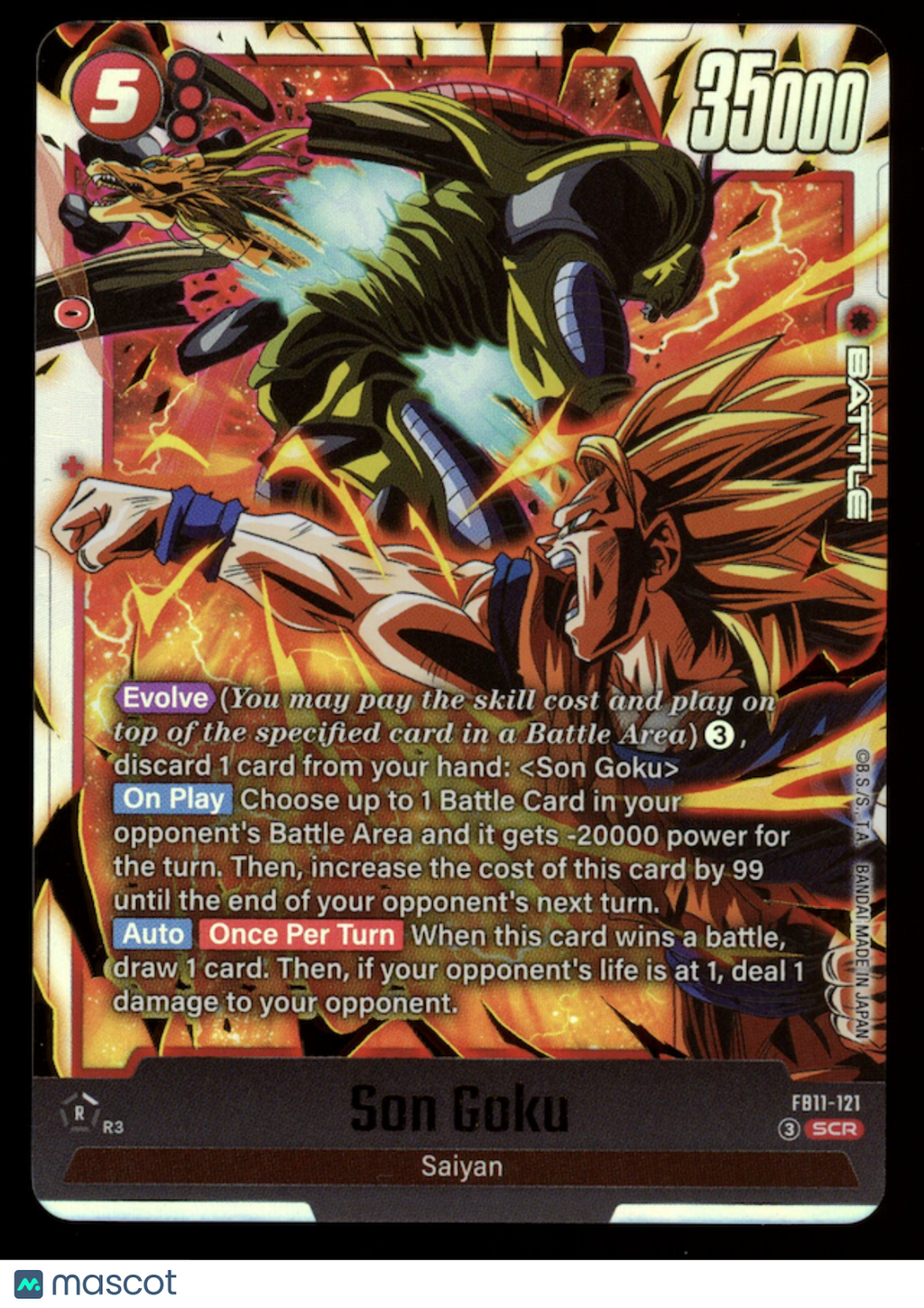 SON GOKU 2026 Dragon Ball Fusion World Brightness of Hope SCR #FB11-121