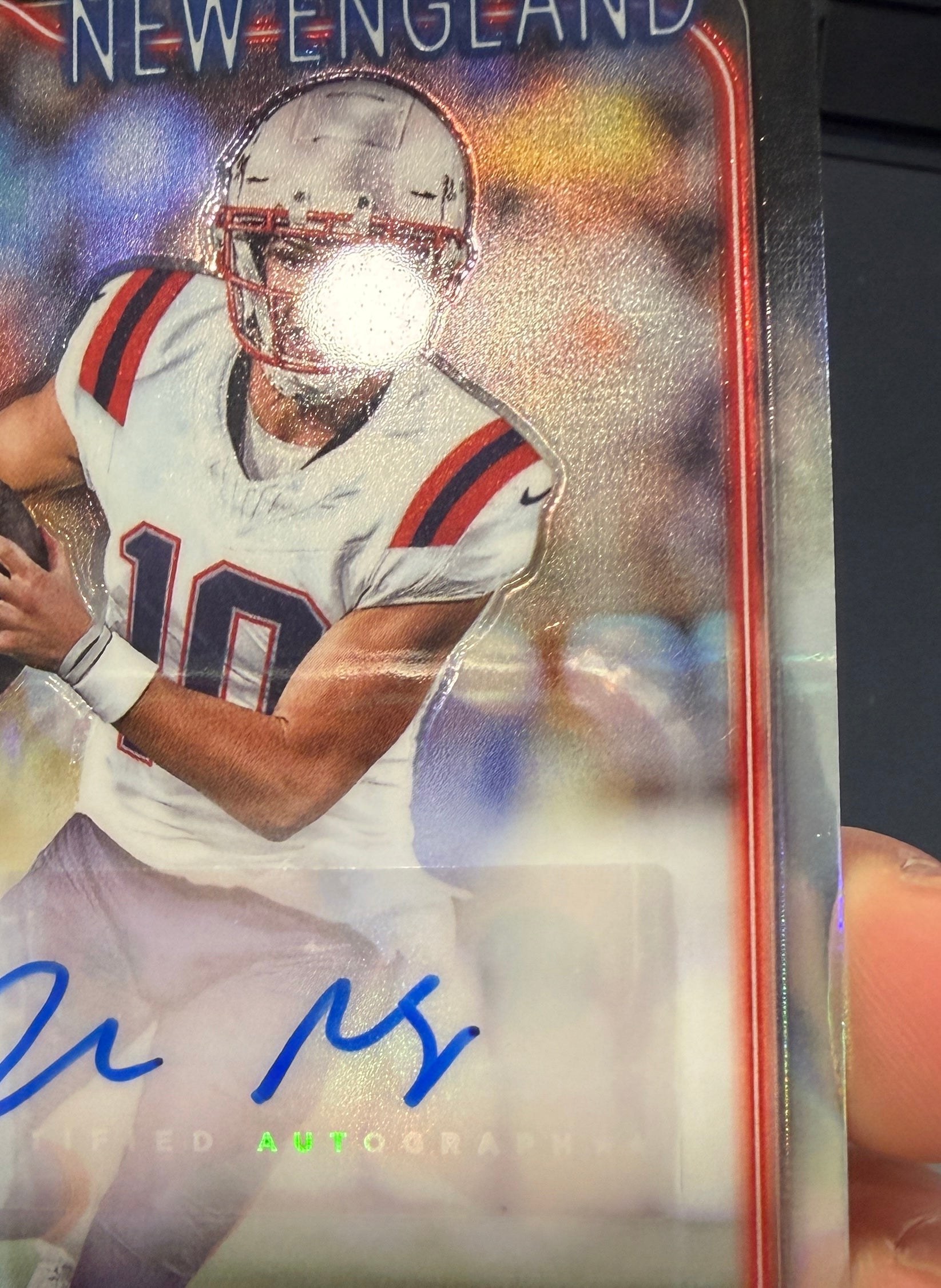 DRAKE MAYE 2024 Topps Chrome Rookie Auto Refractor #RA-DMA New England Patriots