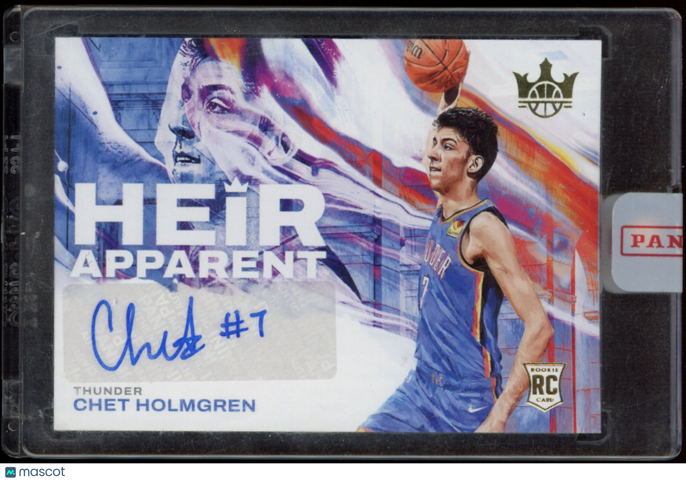 CHET HOLMGREN 2022-23 Panini Court Kings Heir Apparent Rookie Auto /199 Thunder