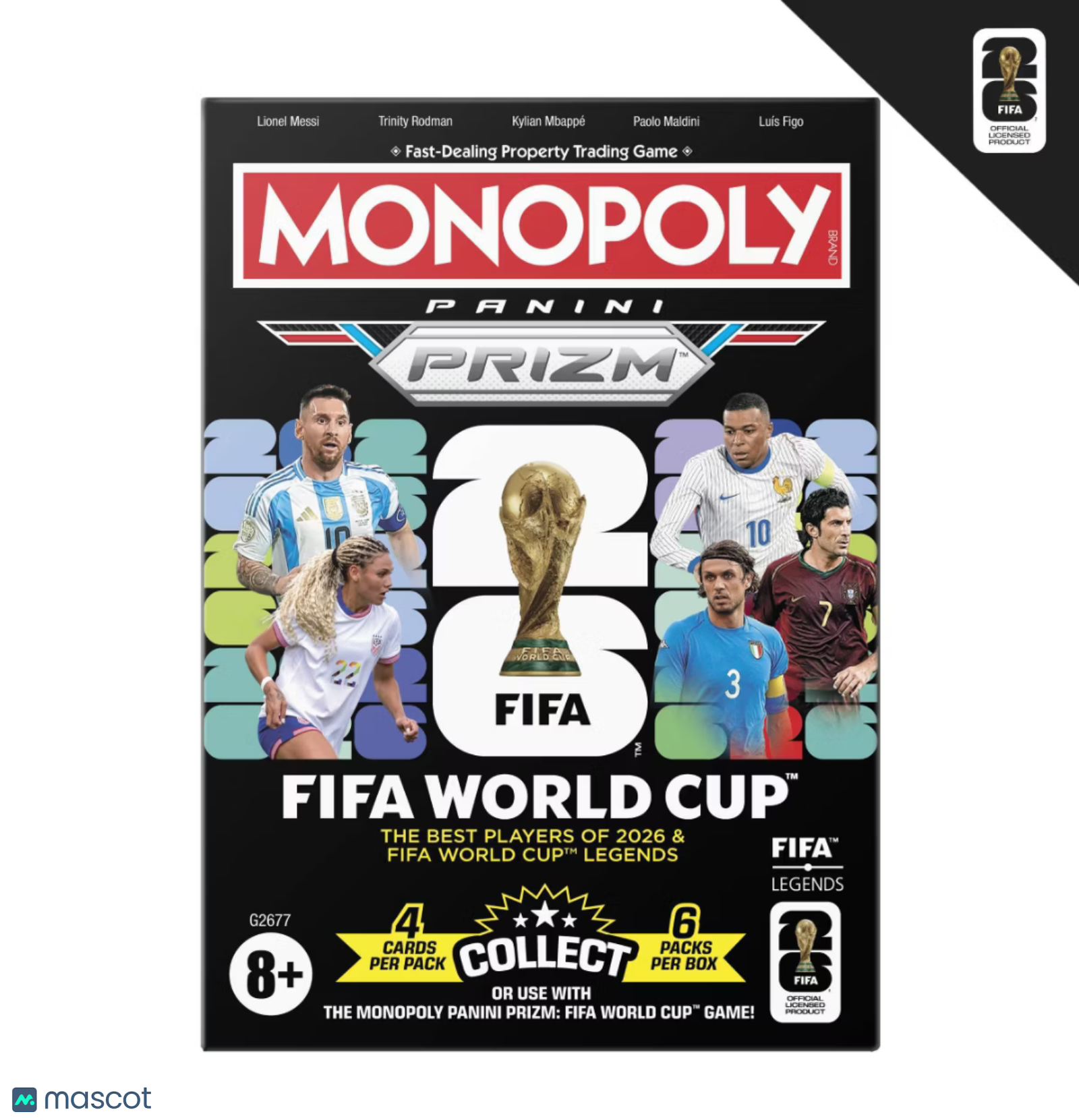2026 Panini Prizm Monopoly Soccer FIFA World Cup Booster Box