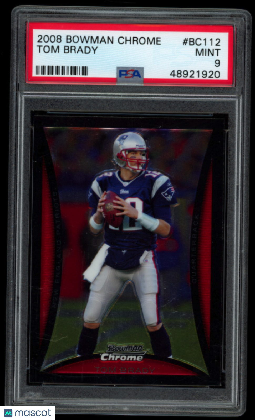 TOM BRADY 2008 Bowman Chrome #BC112 PSA 9 Patriots