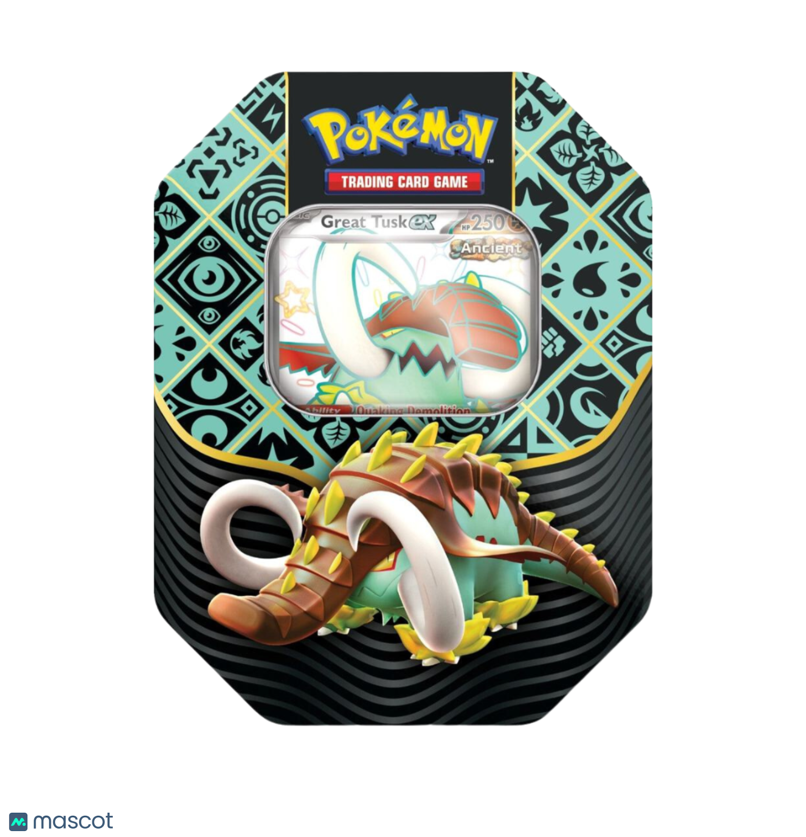 Pokemon Paldean Fates Tin Great Tusk ex