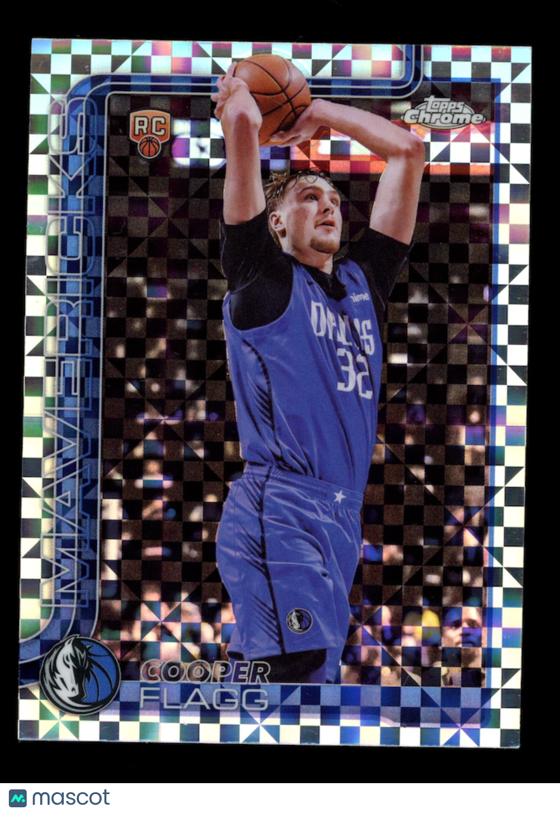 COOPER FLAGG 2025-26 Topps Chrome Rookie X-Fractor #251 Mavericks
