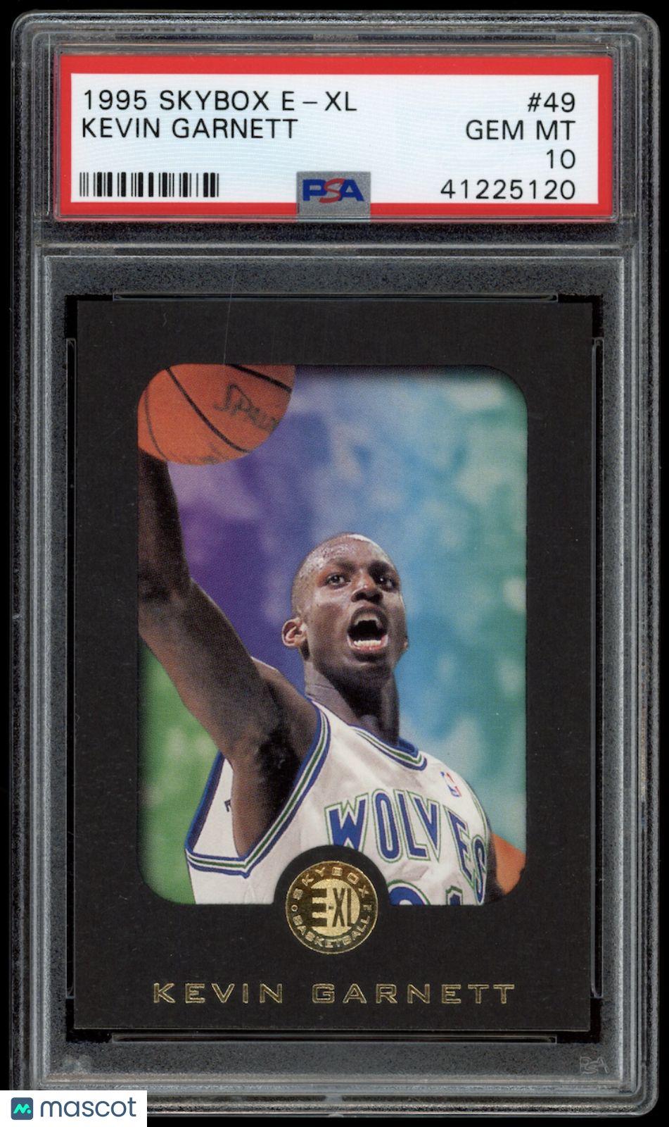 KEVIN GARNETT 1995-96 Skybox E-XL Rookie Card #49 PSA 10 Timberwolves