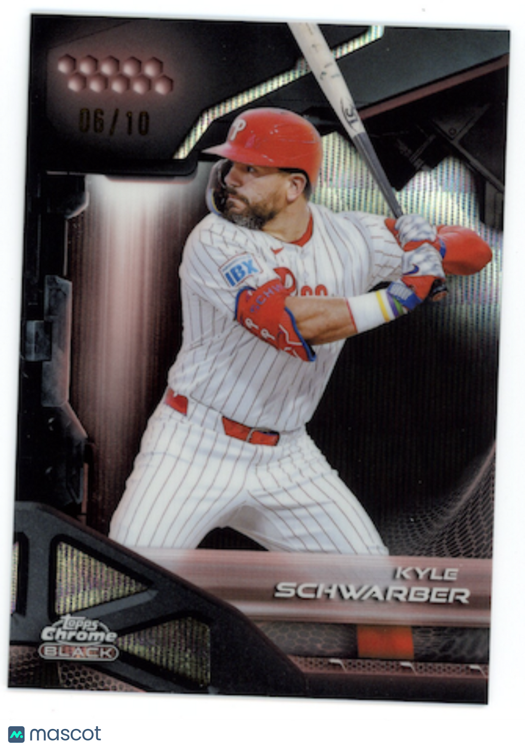 KYLE SCHWARBER 2026 Topps Chrome Black Rose Gold Wave Refractor /10 #200