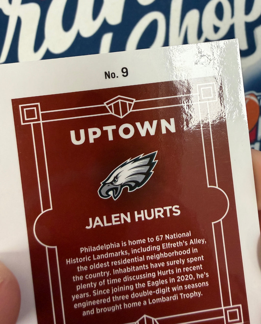 JALEN HURTS 2025 Donruss Optic Uptown Case Hit SSP #9 Eagles