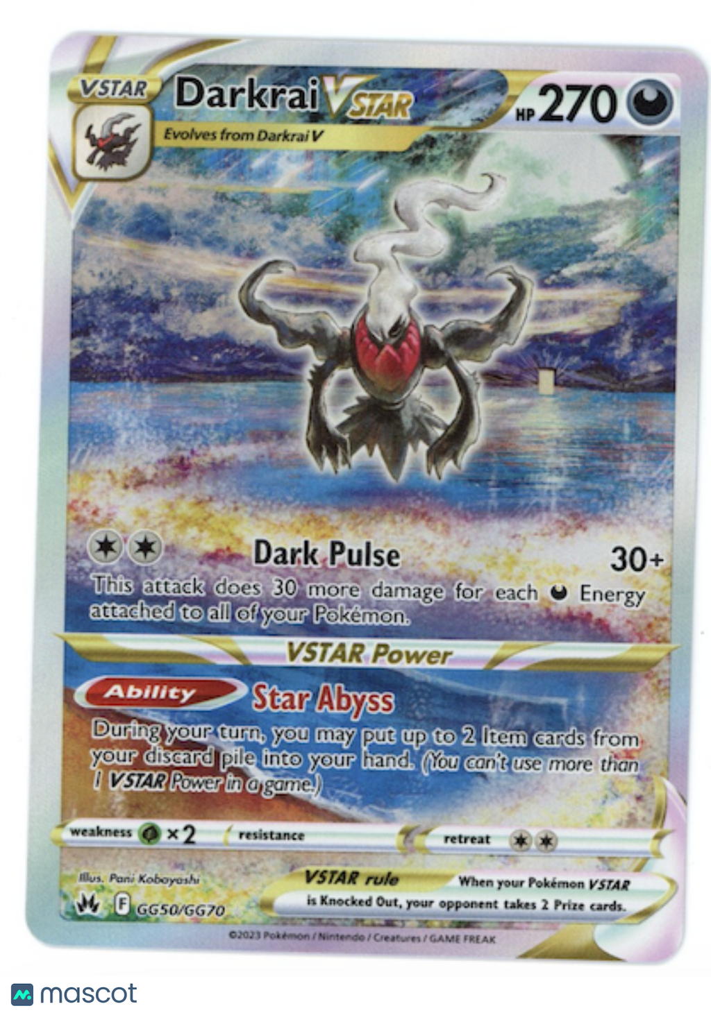 DARKRAI 2023 Pokemon Crown Zenith #GG56/GG70