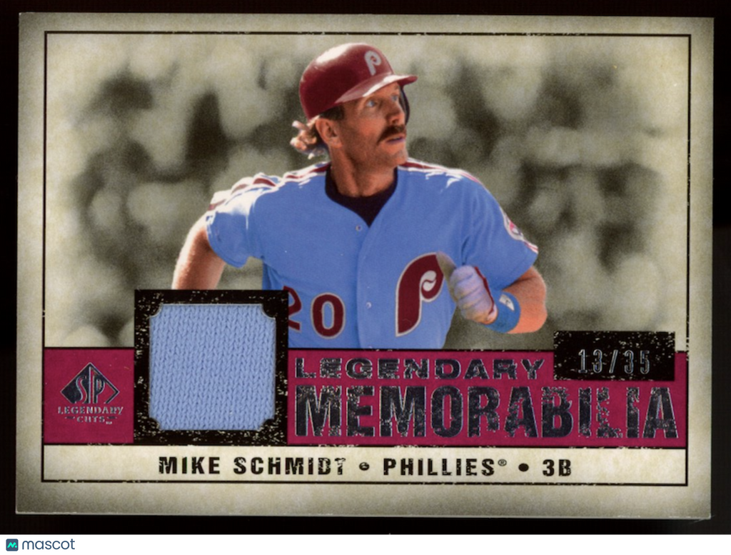 MIKE SCHMIDT 2008 Upper Deck SP Legendary Cuts Jersey Patch /35 Phillies