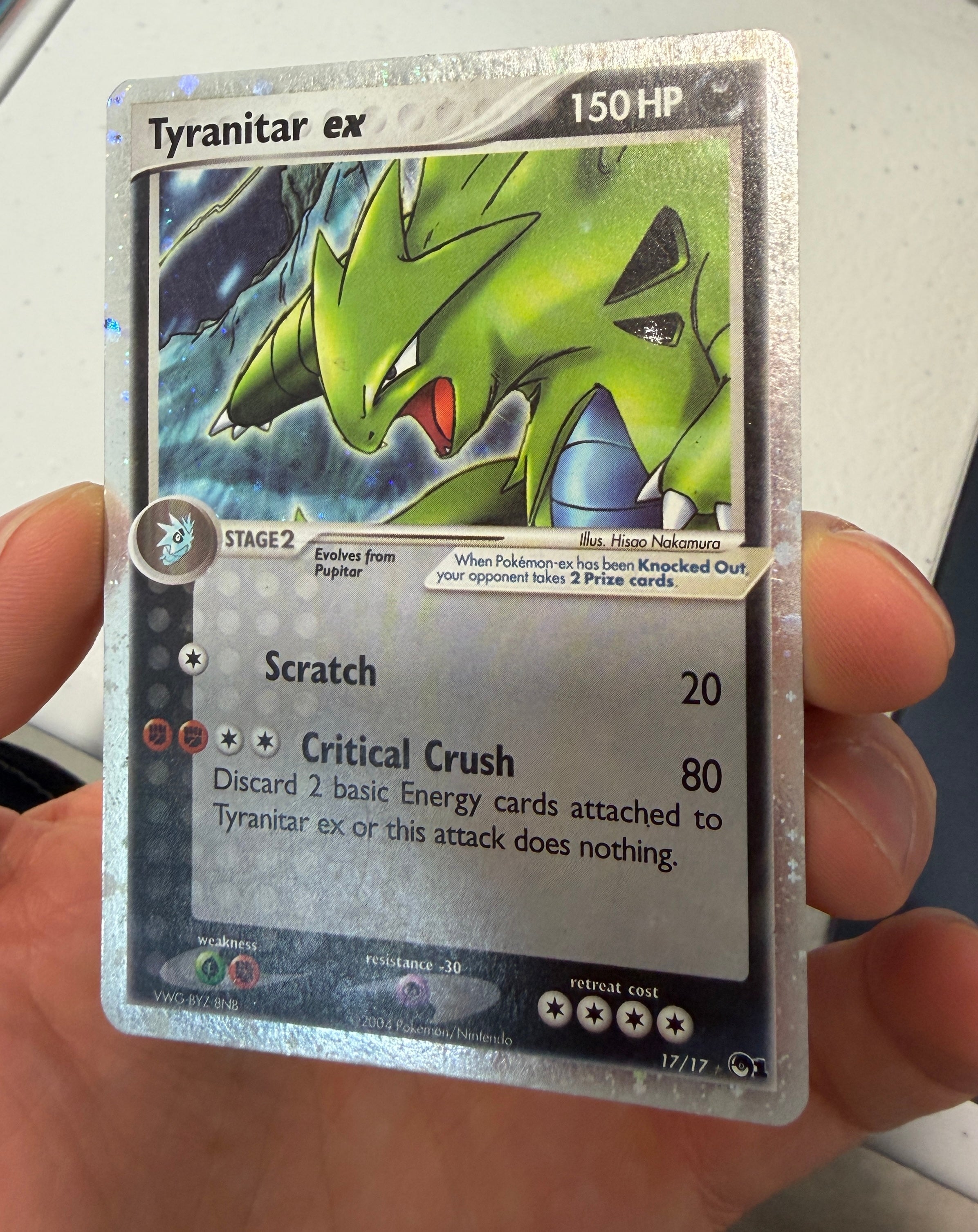 TYRANITAR EX Pokemon POP Series 1 Holo Ultra Rare #17/17
