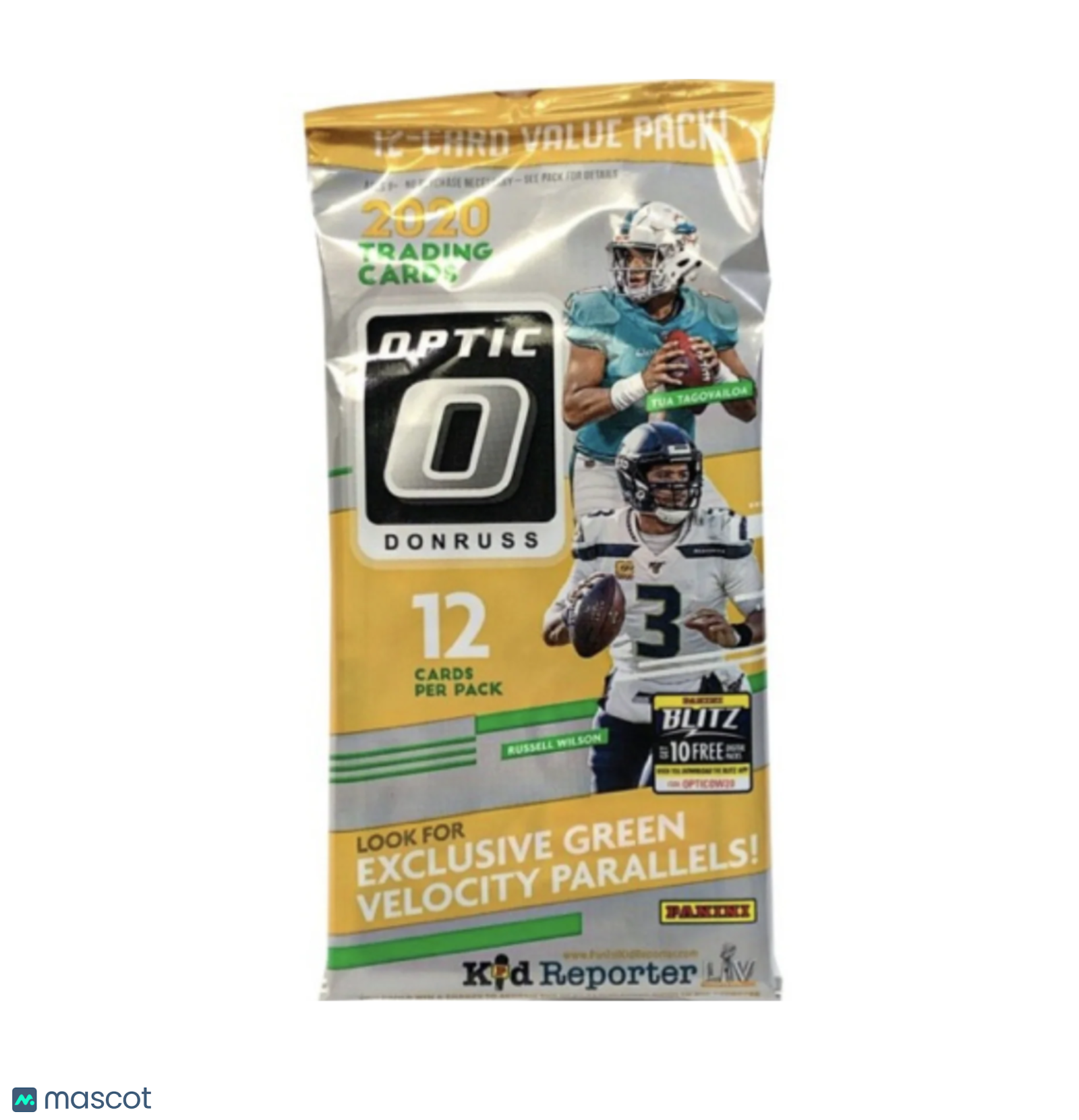 2020 Panini Donruss Optic Football Cello Pack