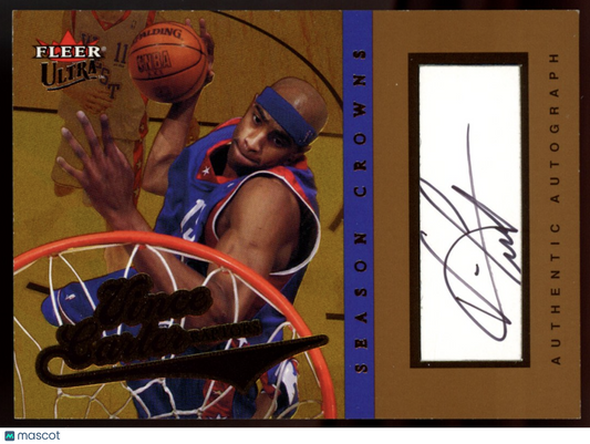 VINCE CARTER 2004-05 Fleer Ultra Season Crowns Auto /286 Toronto Raptors