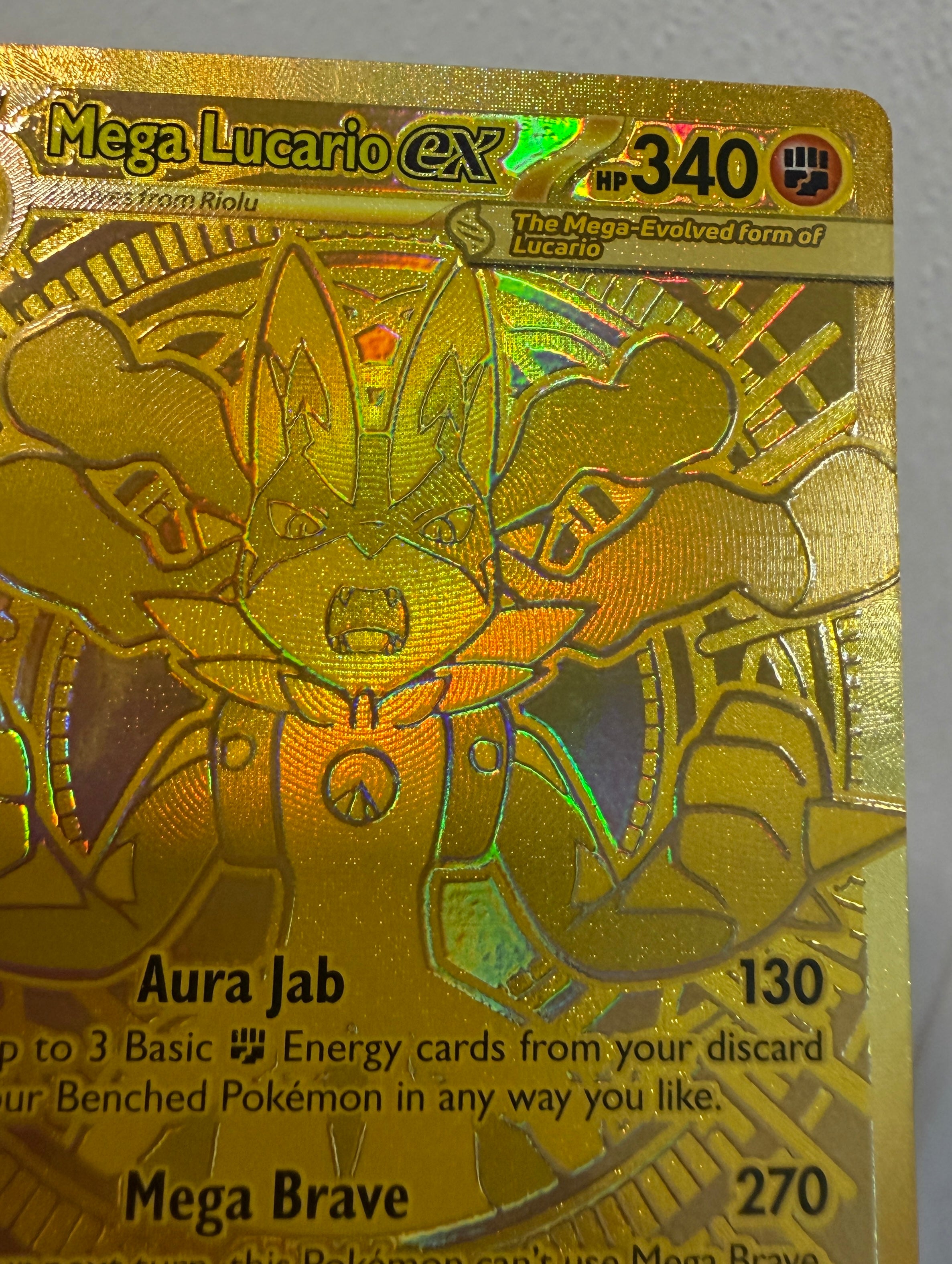 MEGA LUCARIO EX 2025 Pokemon Mega Evolution Gold Mega Hyper Rare #188/132