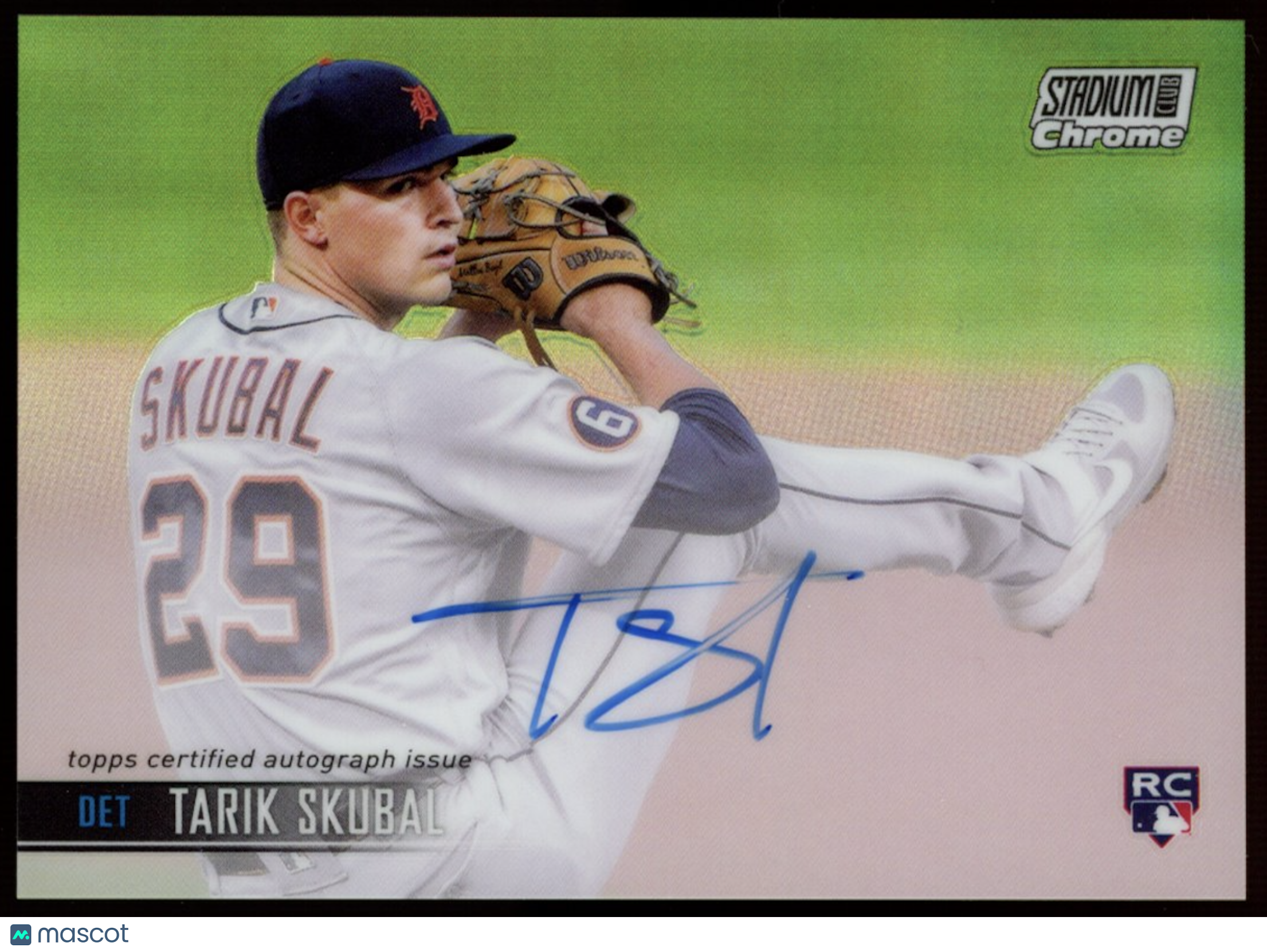 TARIK SKUBAL 2021 Topps Stadium Club Chrome Rookie Auto Tigers #SCCBA-TS