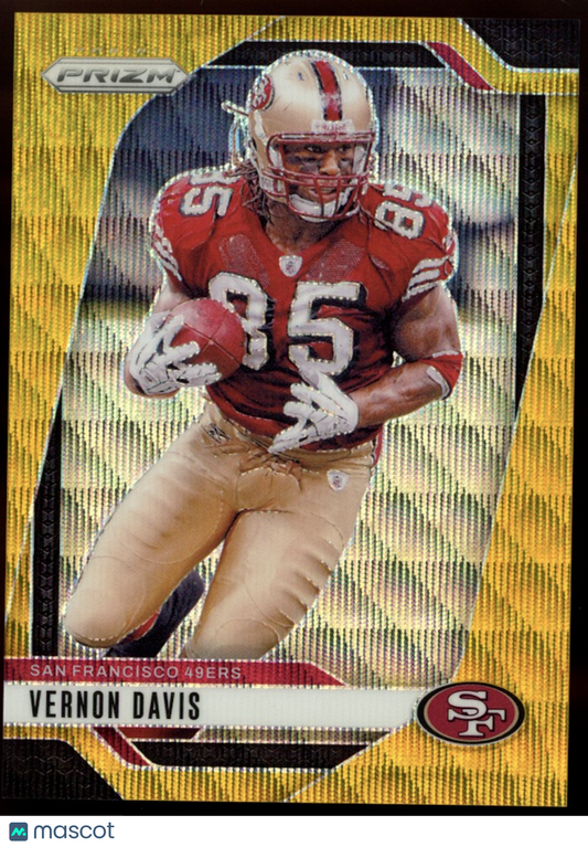 VERNON DAVIS 2024 Panini Prizm Gold Wave Prizm /10 #258 San Francisco 49ers