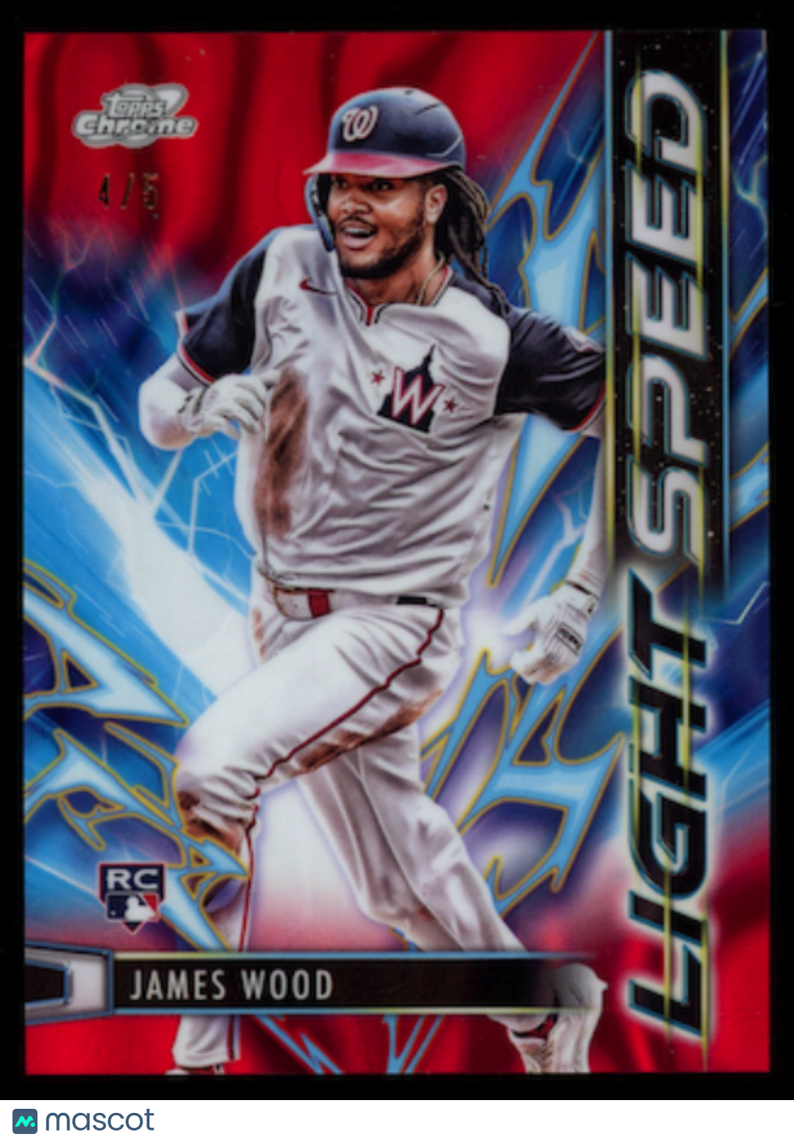 JAMES WOOD 2025 Topps Cosmic Chrome Rookie Light Speed Red Flare /5 #LS-5