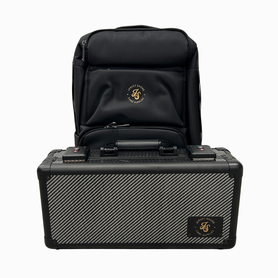 graded card backpack ENHANCE Full-Size Trading Storage Box for Playing Card Case Compatible with our 3 Row PREZA graded card case and slab binder Storage Revolution: Collectors Bag +