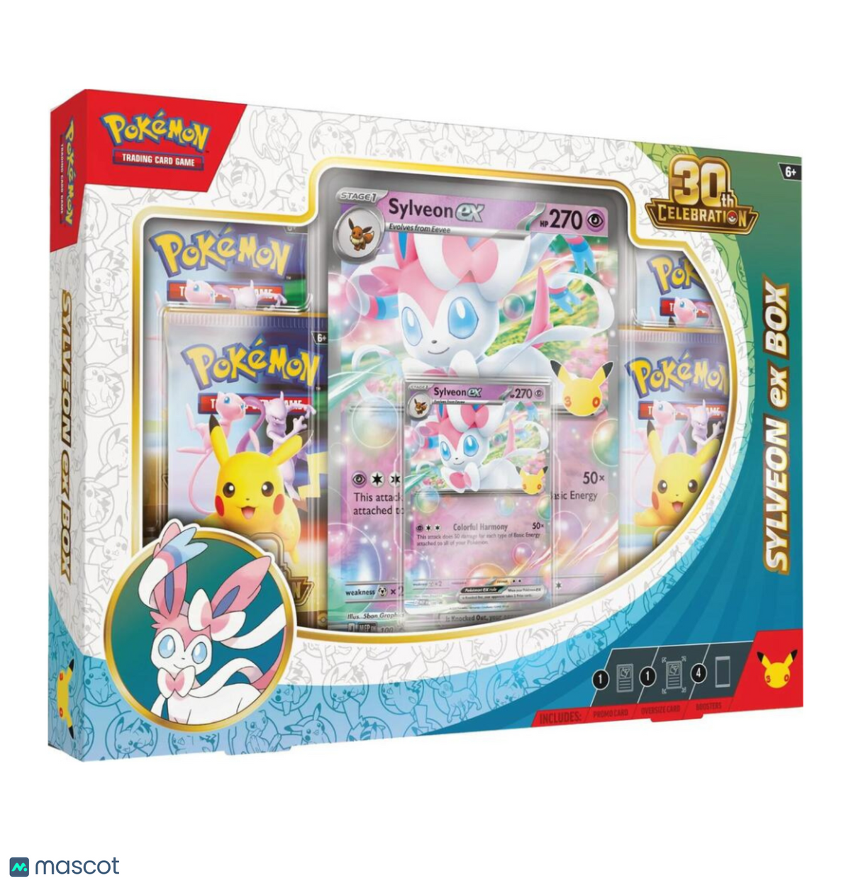 Pokemon 30th Celebration Sylveon Ex Box