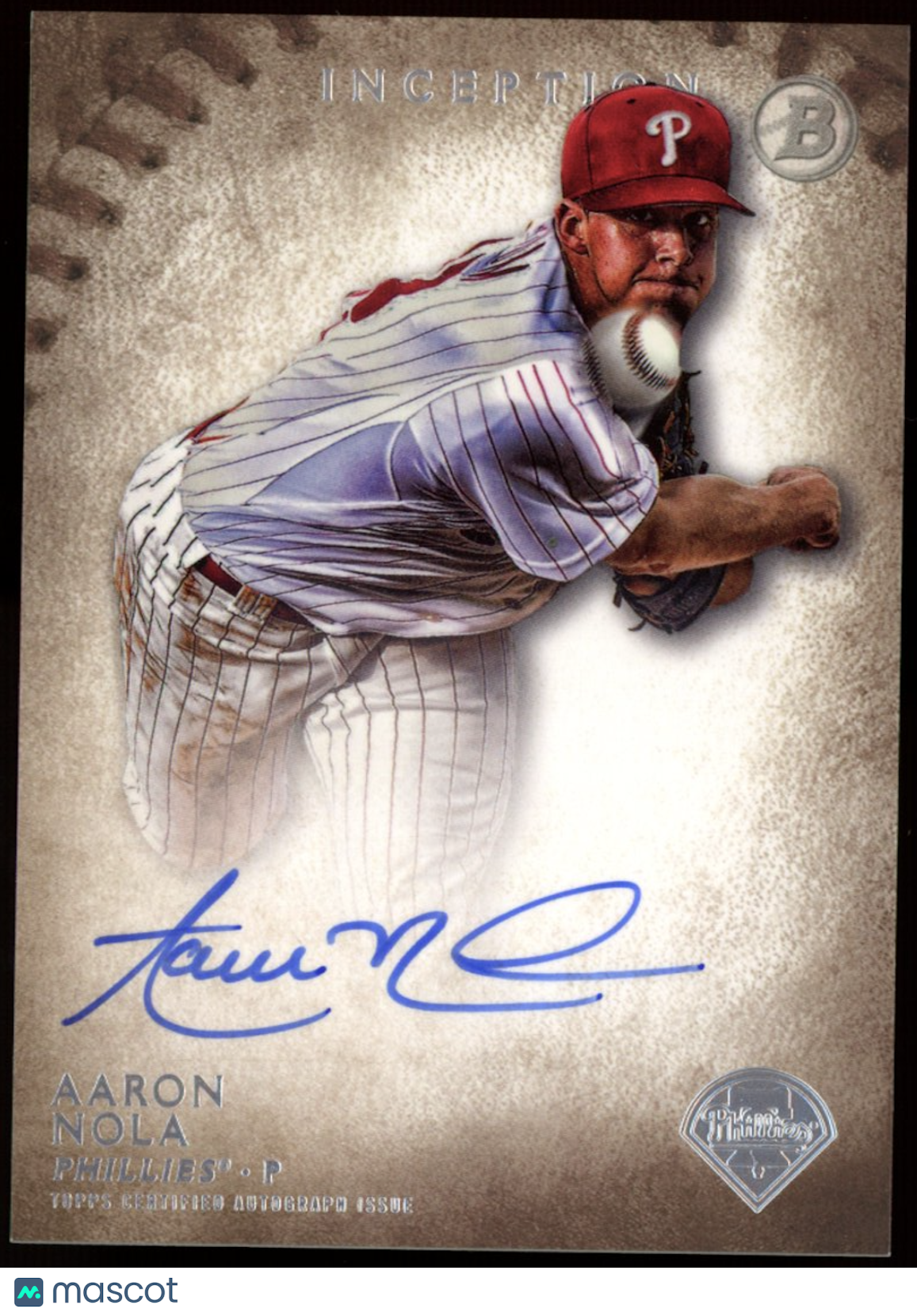 AARON NOLA 2015 Bowman Inception Prospect Auto Phillies #PA-AN