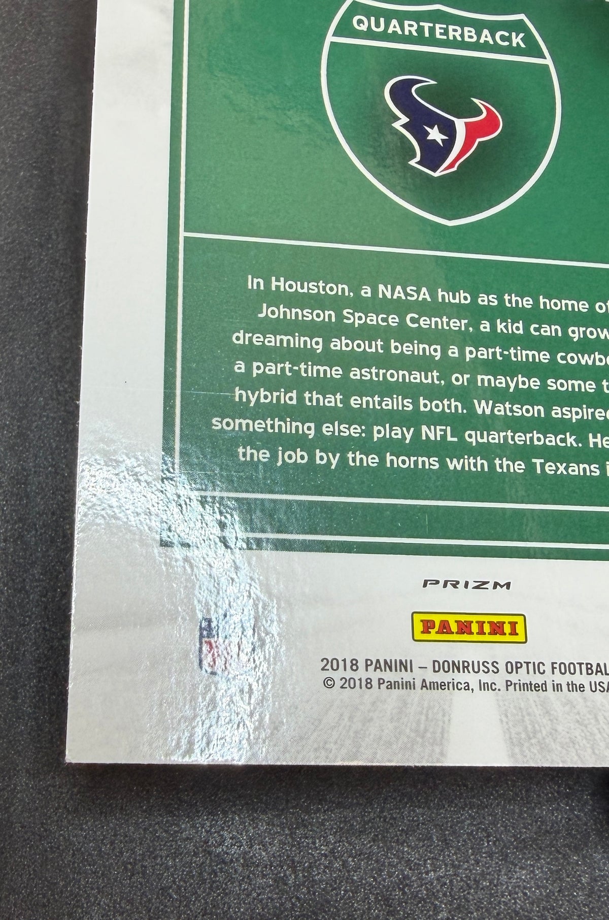 DESHAUN WATSON 2018 Panini Donruss Optic Downtown Case Hit SSP #DT-3 Texans