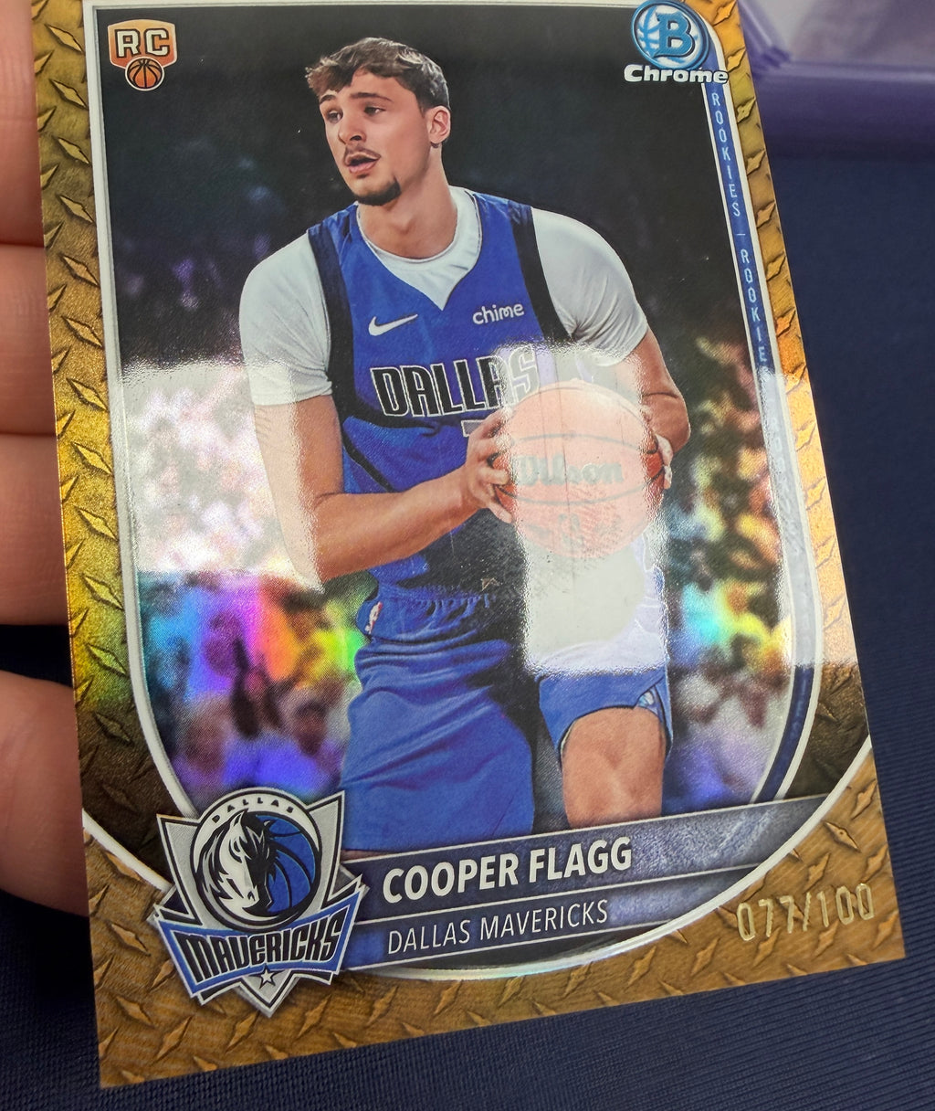 COOPER FLAGG 2025-26 Bowman Chrome Rookie Steel Metal Refractor /100 #BCV-1