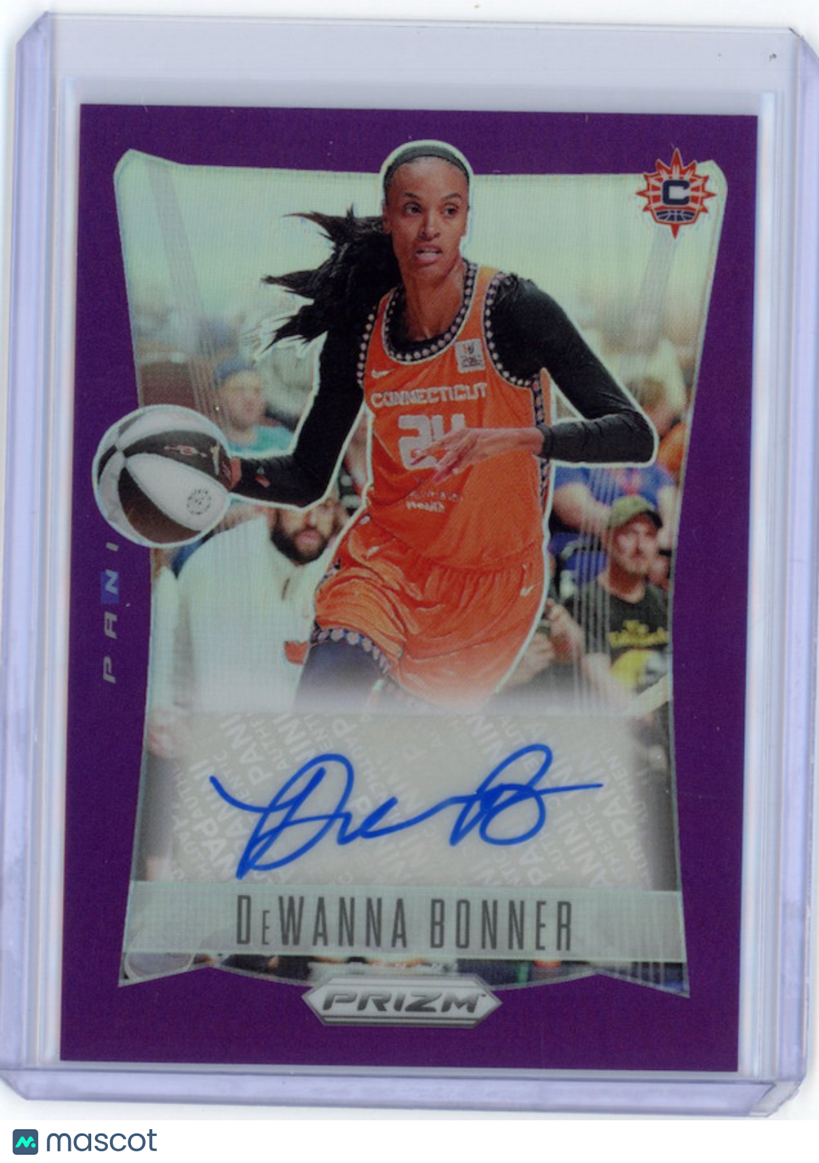 DEWANNA BONNER 2024 Panini WNBA Prizm Purple Throwback Auto /49 Connecticut Sun