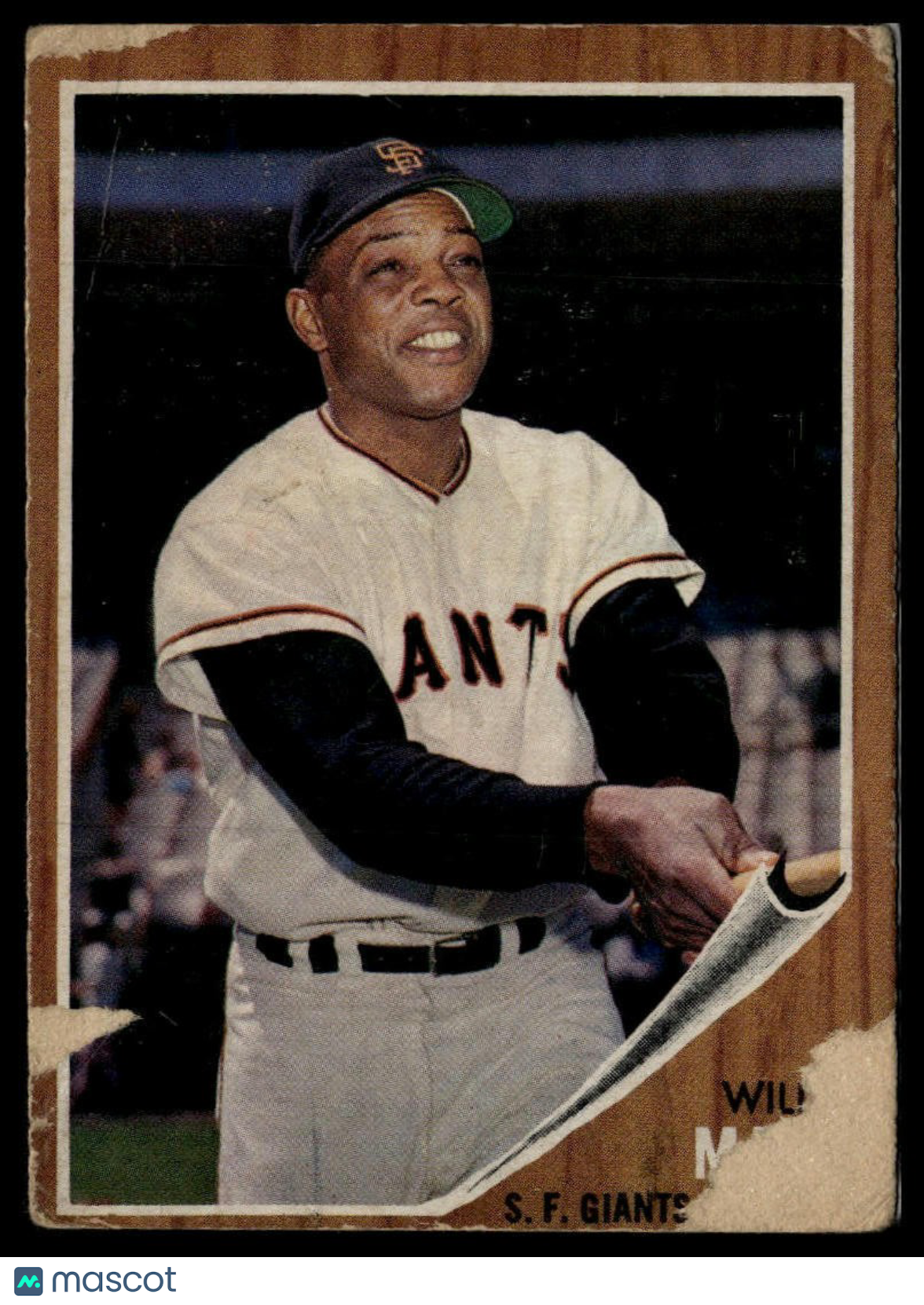 Willie Mays 1962 Topps Baseball #300 San Francisco Giants LCV