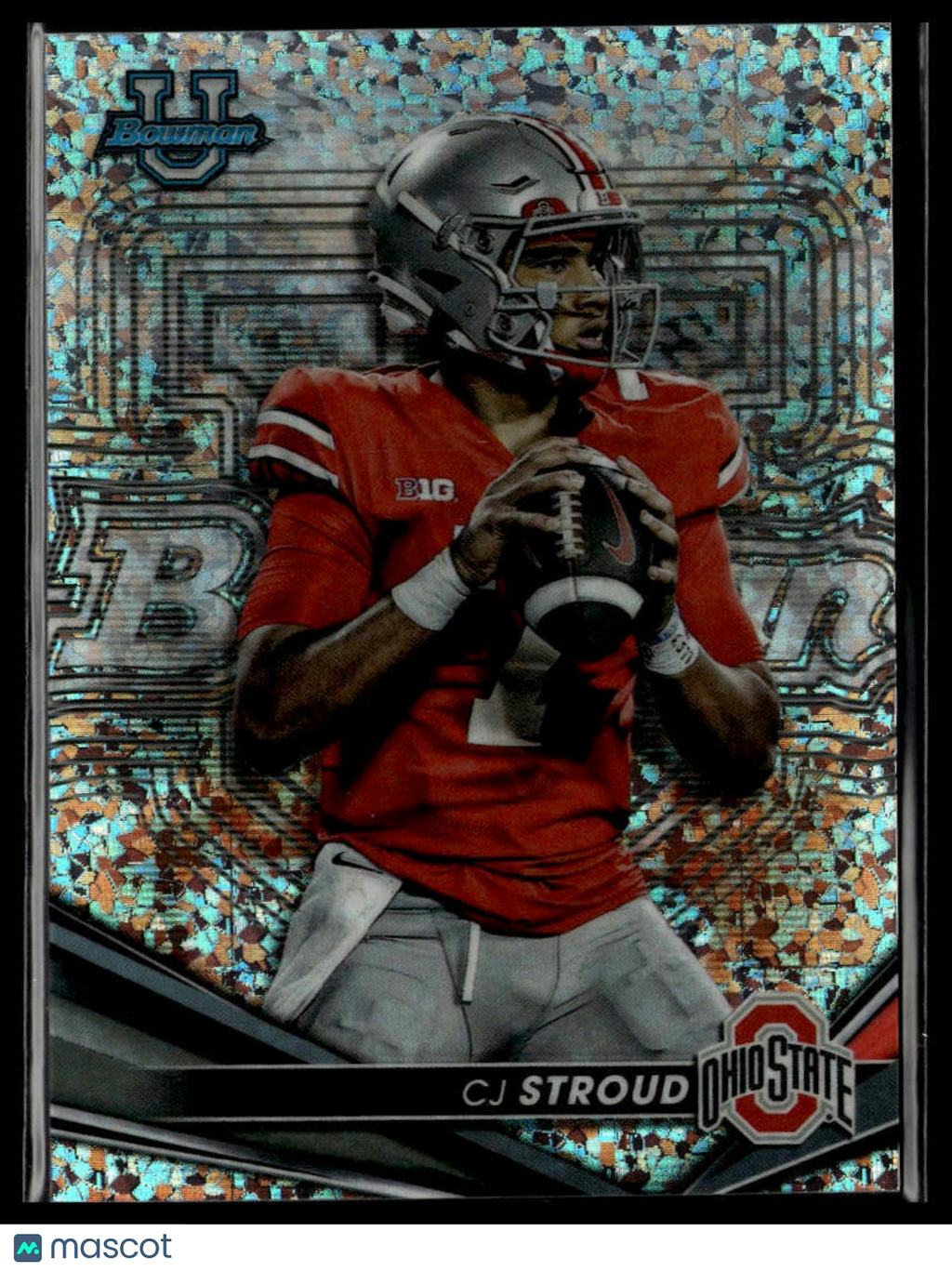 CJ STROUD 2022 Bowman's Best U Mini Diamond Refractor /299 Ohio State FB
