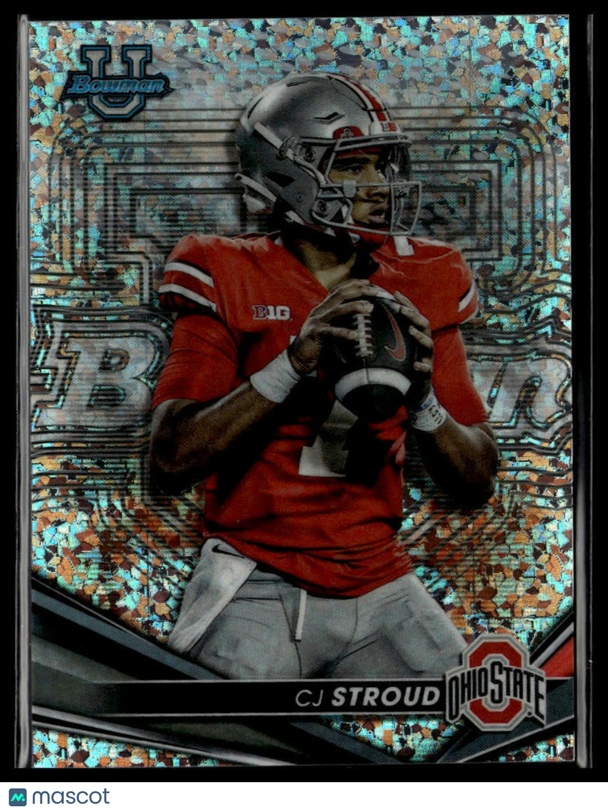 CJ STROUD 2022 Bowman's Best U Mini Diamond Refractor /299 Ohio State FB