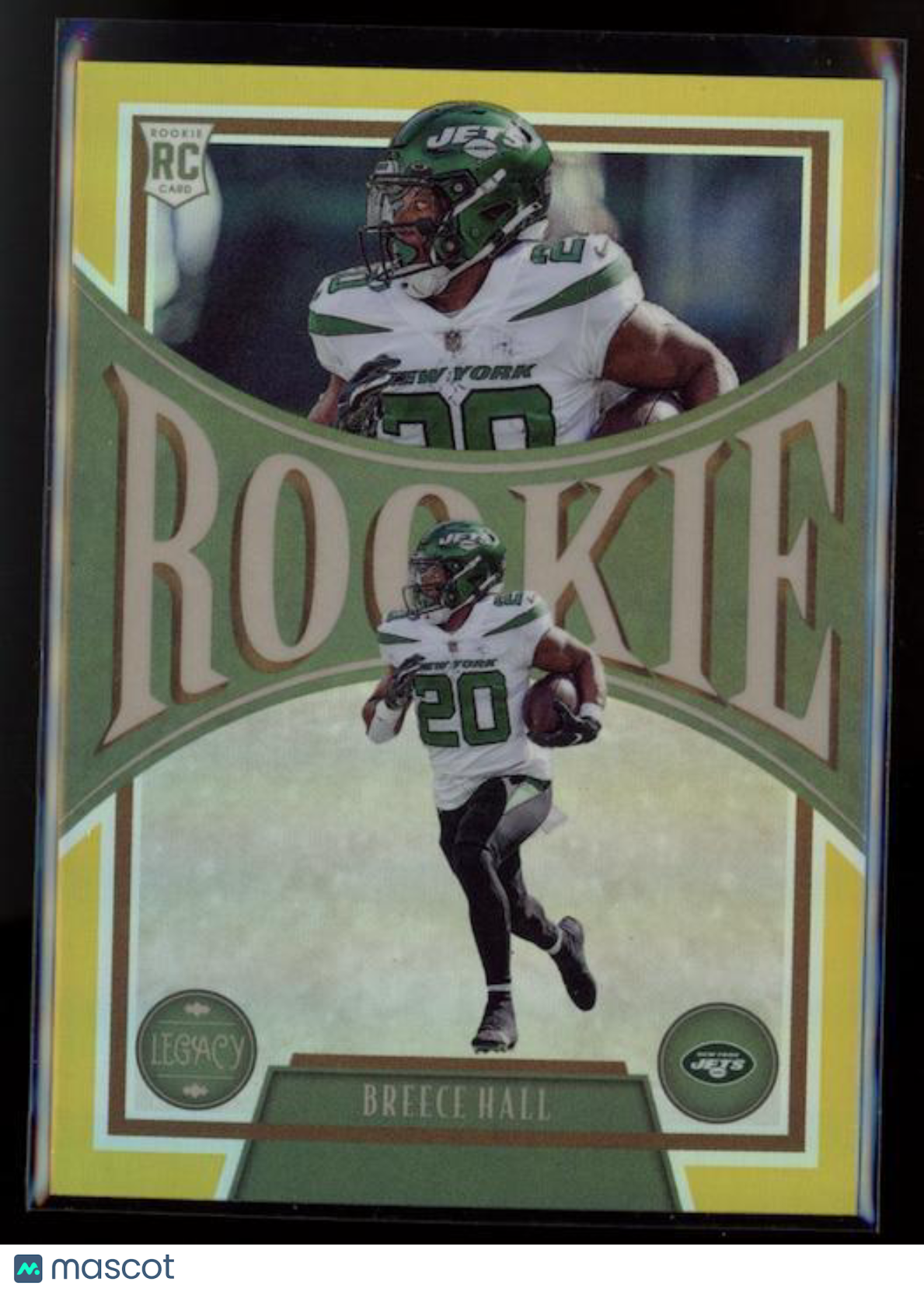 BREECE HALL 2022 Panini Chronicles Legacy Update Gold Prizm /10 Rookie #209