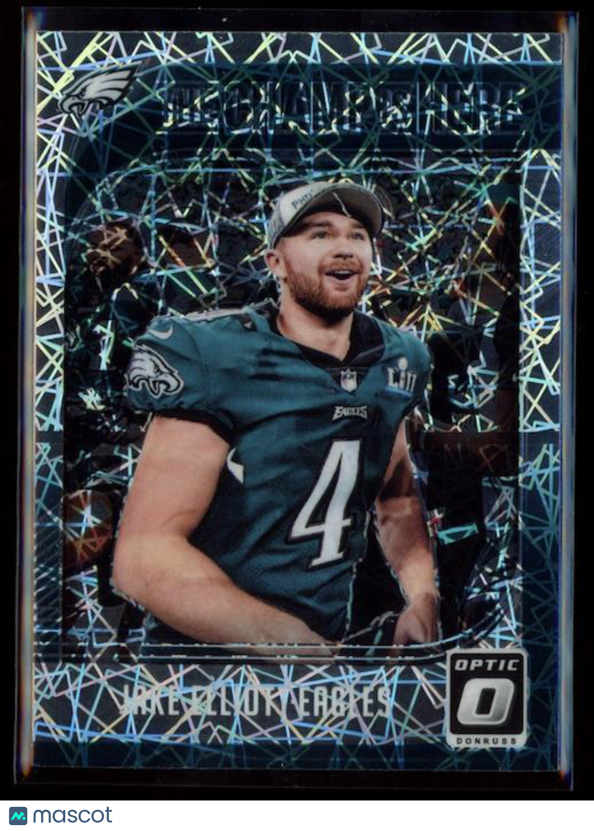 JAKE ELLIOTT 2018 Donruss Optic The Champ Is Here Velocity Prizm Eagles
