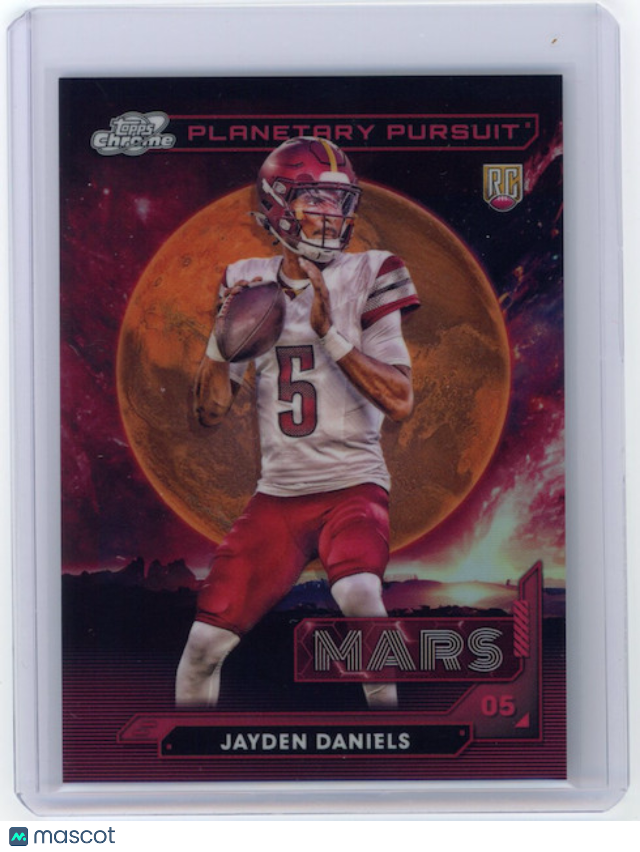 JAYDEN DANIELS 2024 Topps Chrome Cosmic Planetary Pursuit Mars SSP Rookie
