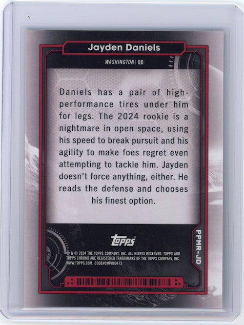 JAYDEN DANIELS 2024 Topps Chrome Cosmic Planetary Pursuit Mars SSP Rookie