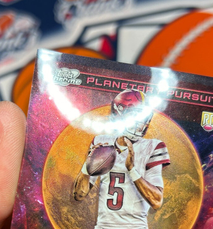 JAYDEN DANIELS 2024 Topps Chrome Cosmic Planetary Pursuit Mars SSP Rookie