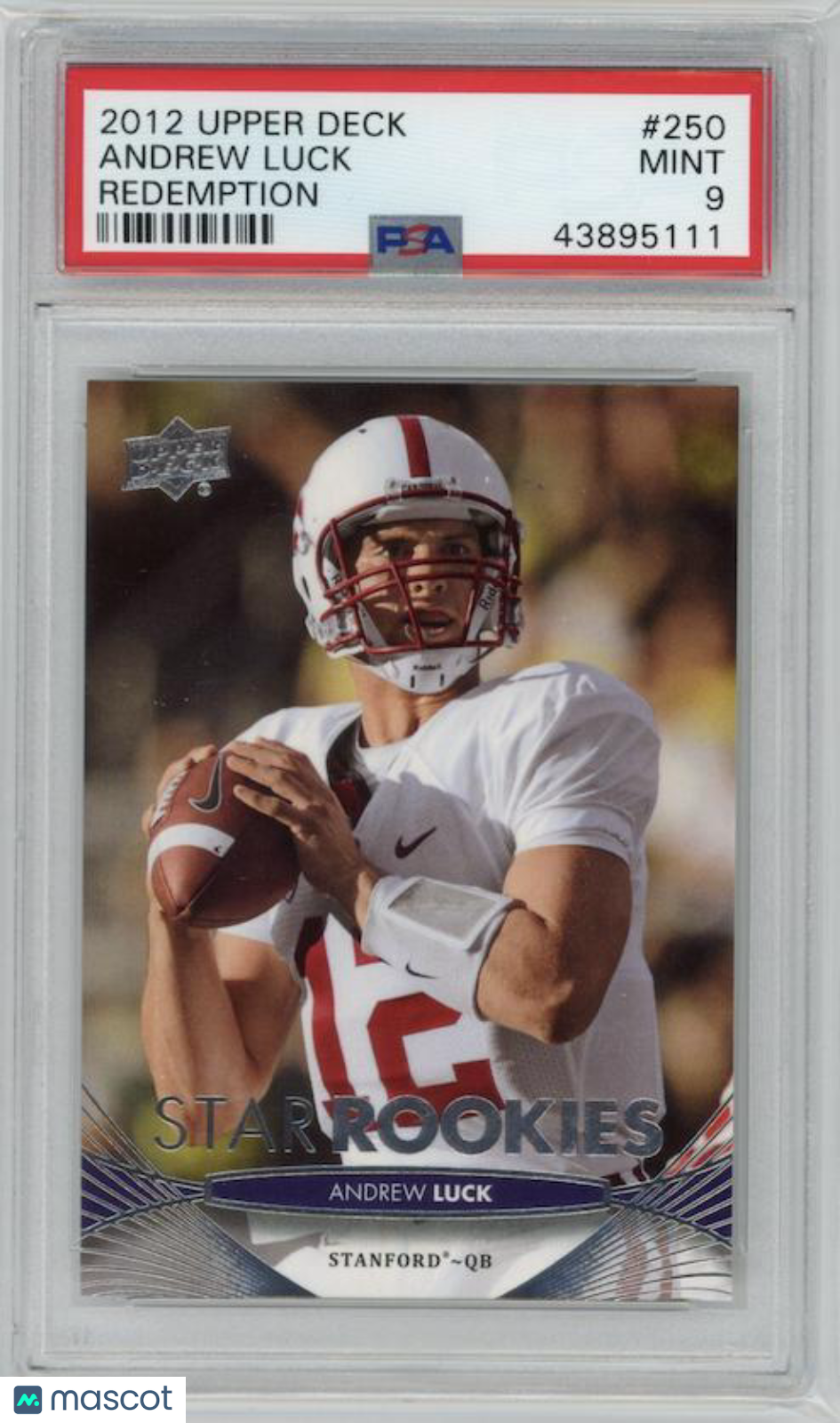 ANDREW LUCK 2012 Upper Deck Rookie Redemption #250 PSA 9 MINT Colts