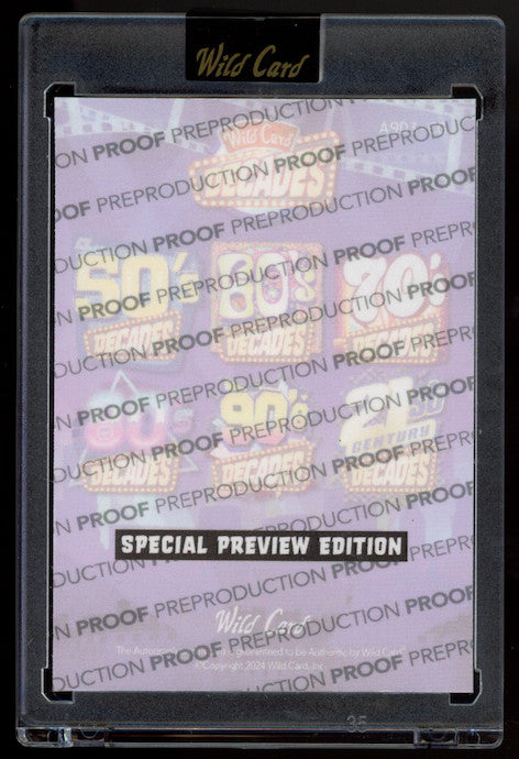 CUBA GOODING JR. 2024 Wild Card Decades Pack In Time Pre-Production Proof 1/1